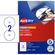 Avery Label L7676-25 CD-R/DVD 2up 25 Sheets